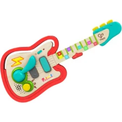 Hape Rainbow Rock guitar - musiklegetøj med lys, 5 sange og whammy bar - fra 3 år