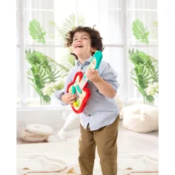 Hape Rainbow Rock guitar - musiklegetøj med lys, 5 sange og whammy bar - fra 3 år