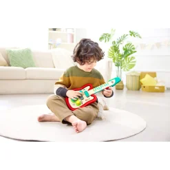 Hape Rainbow Rock guitar - musiklegetøj med lys, 5 sange og whammy bar - fra 3 år