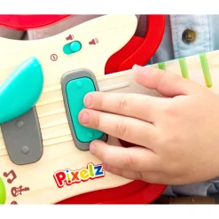 Hape Rainbow Rock guitar - musiklegetøj med lys, 5 sange og whammy bar - fra 3 år