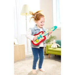 Hape Rainbow Rock guitar - musiklegetøj med lys, 5 sange og whammy bar - fra 3 år