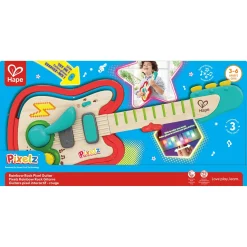 Hape Rainbow Rock guitar - musiklegetøj med lys, 5 sange og whammy bar - fra 3 år