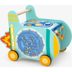 Hape rumraket gåvogn - aktivitetsgåvogn med tandhjul og kuglebane - fra 12 mdr.