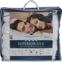Helårs silkedyne - 100% langfibret mulberry silke - 140x200 cm - Nordic Comfort dyne