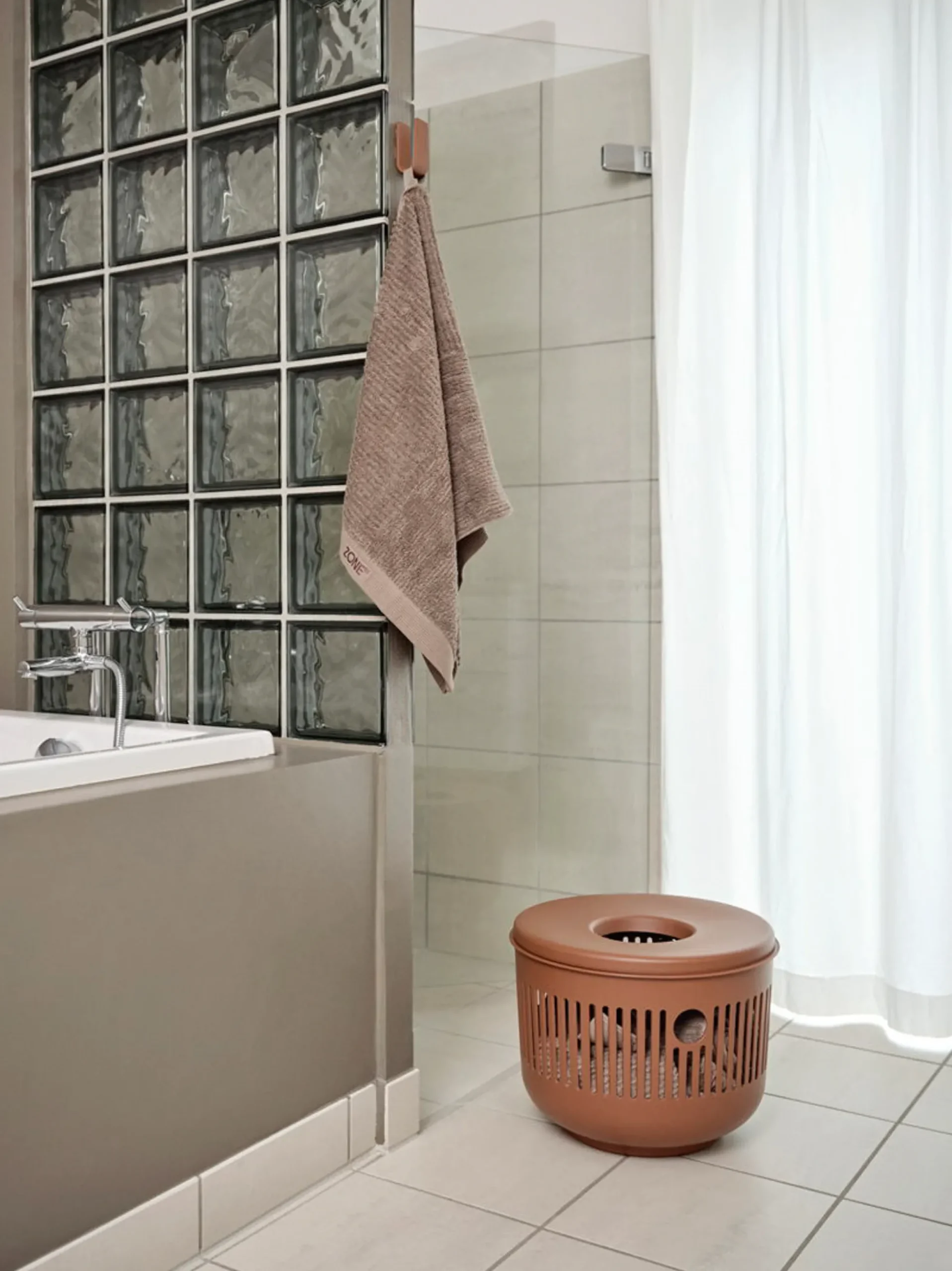 Håndklæde - 100% bomuld - 50x100 cm - Zone Denmark Classic - Taupe