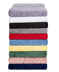 Hvid velour dug - 9 meter dug - Nervøs velour - Blødt velour stof til borddug - Pakker med 3 meter