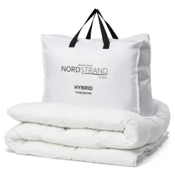 Hybriddyne 7,7 kg vægtdyne med glasperler - 140x220 cm - Helårsdyne med ekstra vægt - Lun kugledyne fra Nordstrand Home