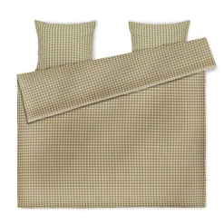 JUNA dobbelt sengetøj 200x220 cm - 100% økologisk bomuld - Bæk&Bølge grøn