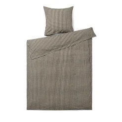 JUNA sengetøj 140x220 cm - 100% økologisk bomuld - Bæk&Bølge sort