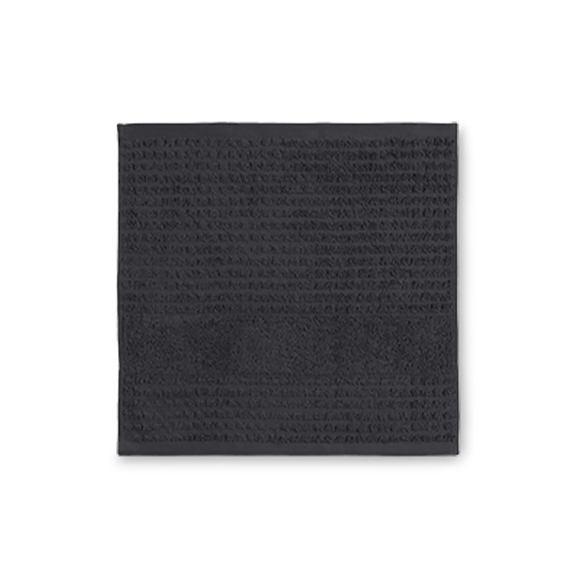 JUNA vaskeklud - 100% økologisk bomuld - 30x30 cm - Check mørkegrå