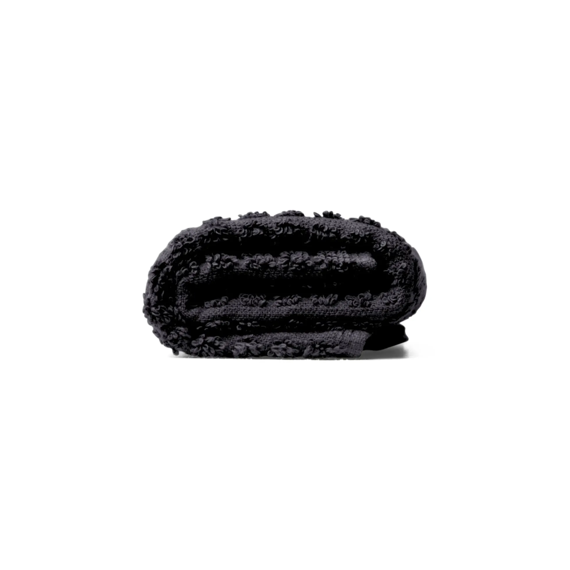 JUNA vaskeklud - 100% økologisk bomuld - 30x30 cm - Check mørkegrå