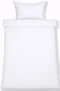 Junior sengetøj 100x140 cm - 100% bambus - Hvid