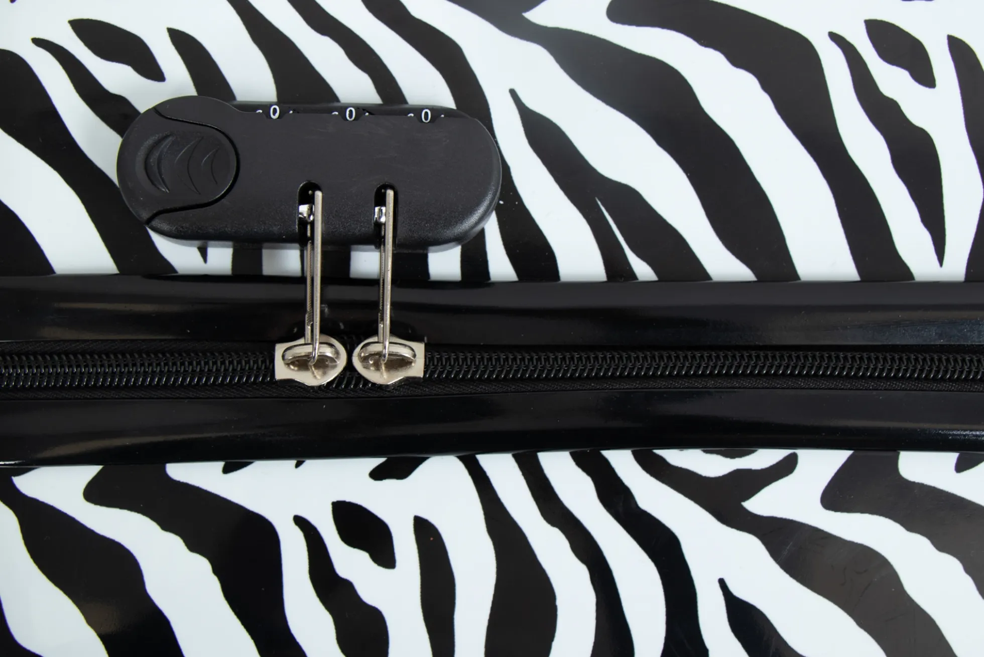 Kabine kuffert - Hardcase letvægt kuffert - Trolley med motiv - Zebra