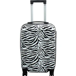 Kabine kuffert - Hardcase letvægt kuffert - Trolley med motiv - Zebra