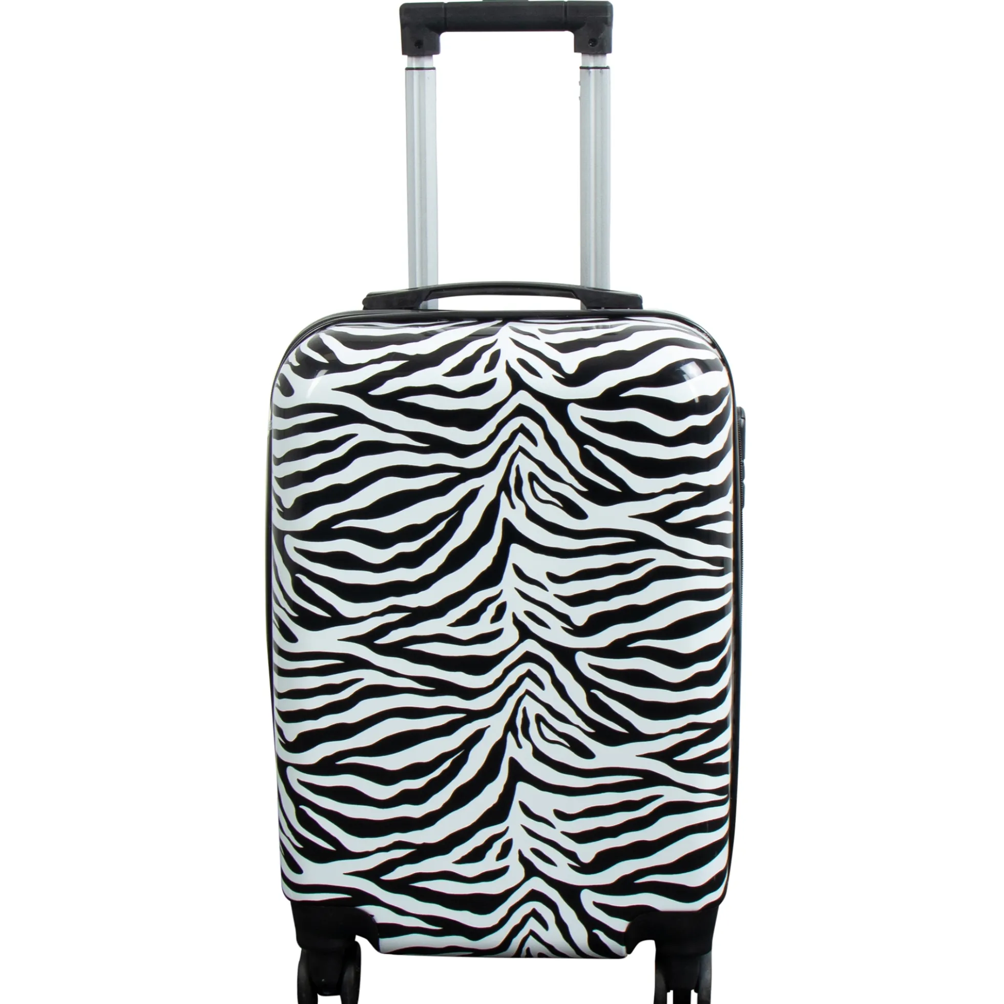 Kabine kuffert - Hardcase letvægt kuffert - Trolley med motiv - Zebra
