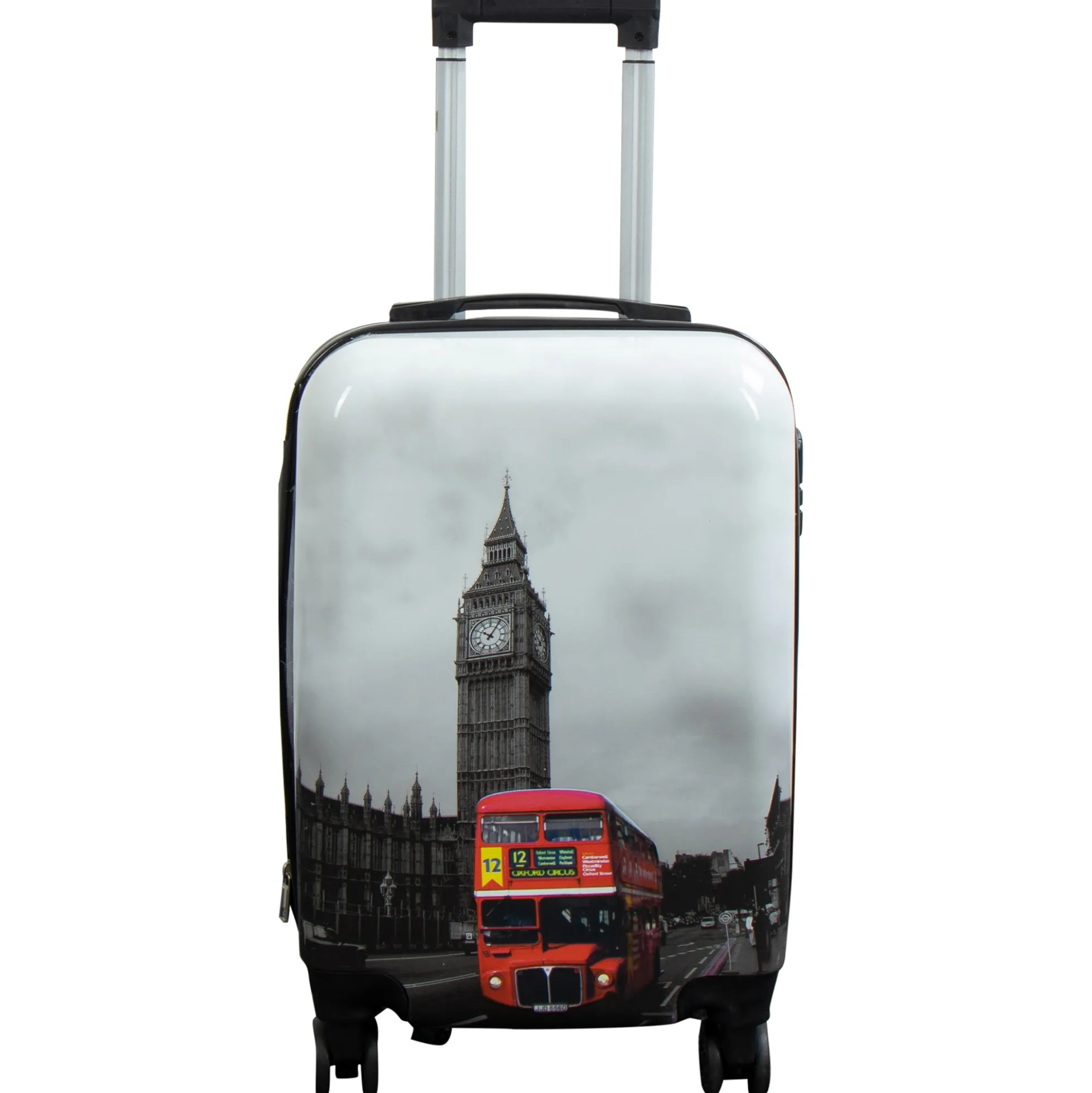 Kabine kuffert - Hardcase letvægt kuffert - Trolley med motiv - Big Ben