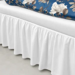 Kappelagen 160x200 cm - 100% blødt bomulds lagen - Hvidt sengekappe by Nordstrand Home