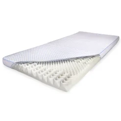 Kølende H-split topmadras - 180x210 cm - 7 zoner - Luksus memoryskum topmadras 8 cm høj - SLEEP TECH By Borg