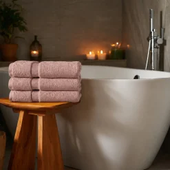Økologisk håndklæde - 100% GOTS-certificeret bomuld - Badelagen 100x150 cm - Rosa
