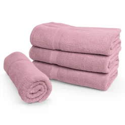 Økologisk håndklæde - 100% GOTS-certificeret bomuld - Badelagen 100x150 cm - Rosa