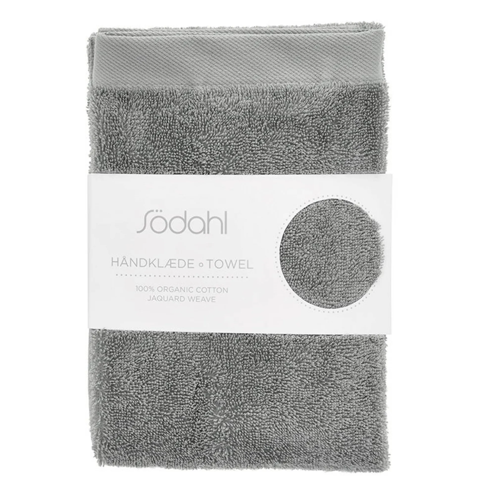 Økologisk håndklæde - 100% økologisk bomuld - Håndklæde grå 50x100 cm - Södahl Organic Comfort - Stone grey