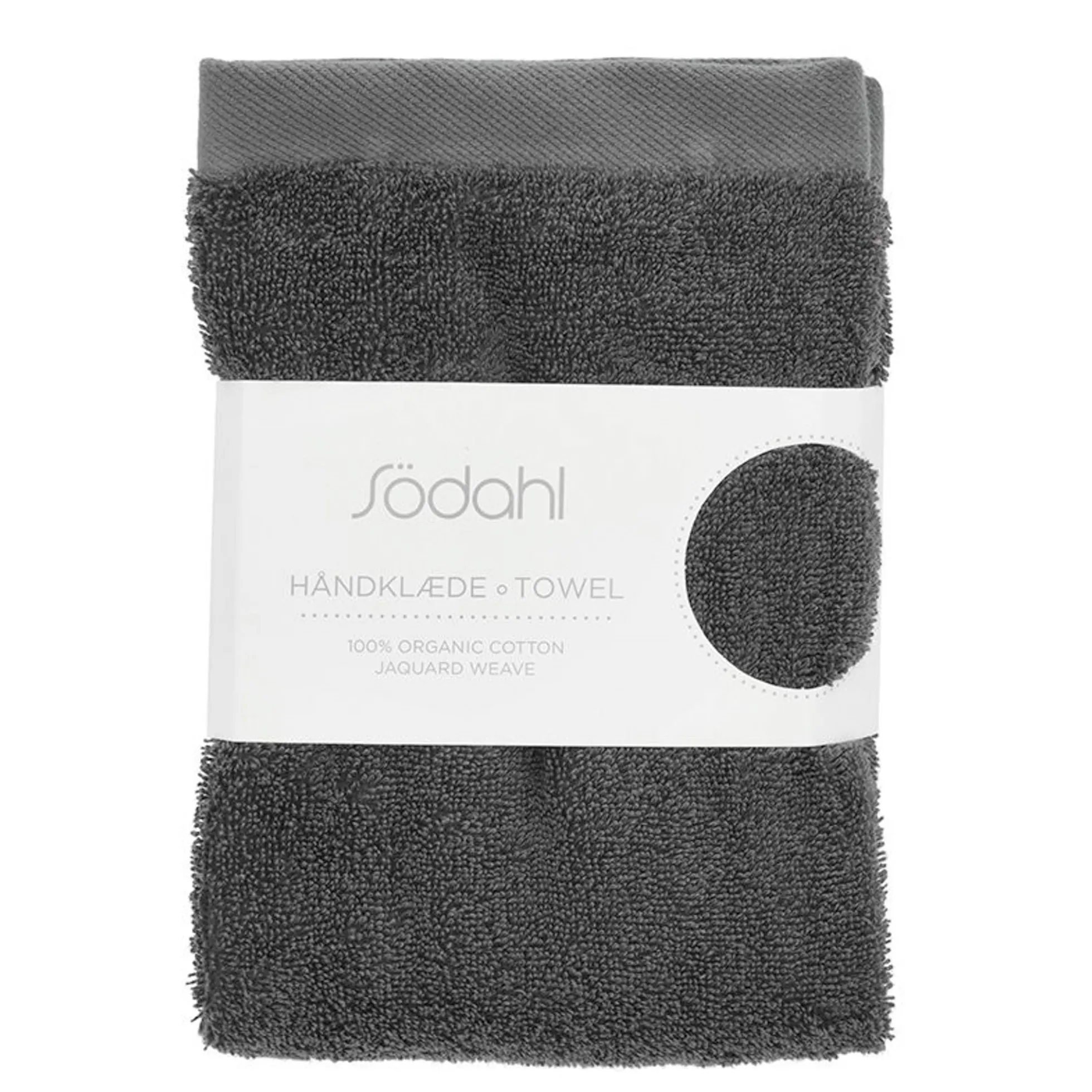 Økologisk håndklæde - 100% økologisk bomuld - Håndklæde grå 50x100 cm - Södahl Organic Comfort - Ash