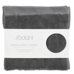 Økologisk håndklæde - 100% økologisk bomuld - Gæstehåndklæde grå 40x60 cm - Södahl Organic Comfort - Ash
