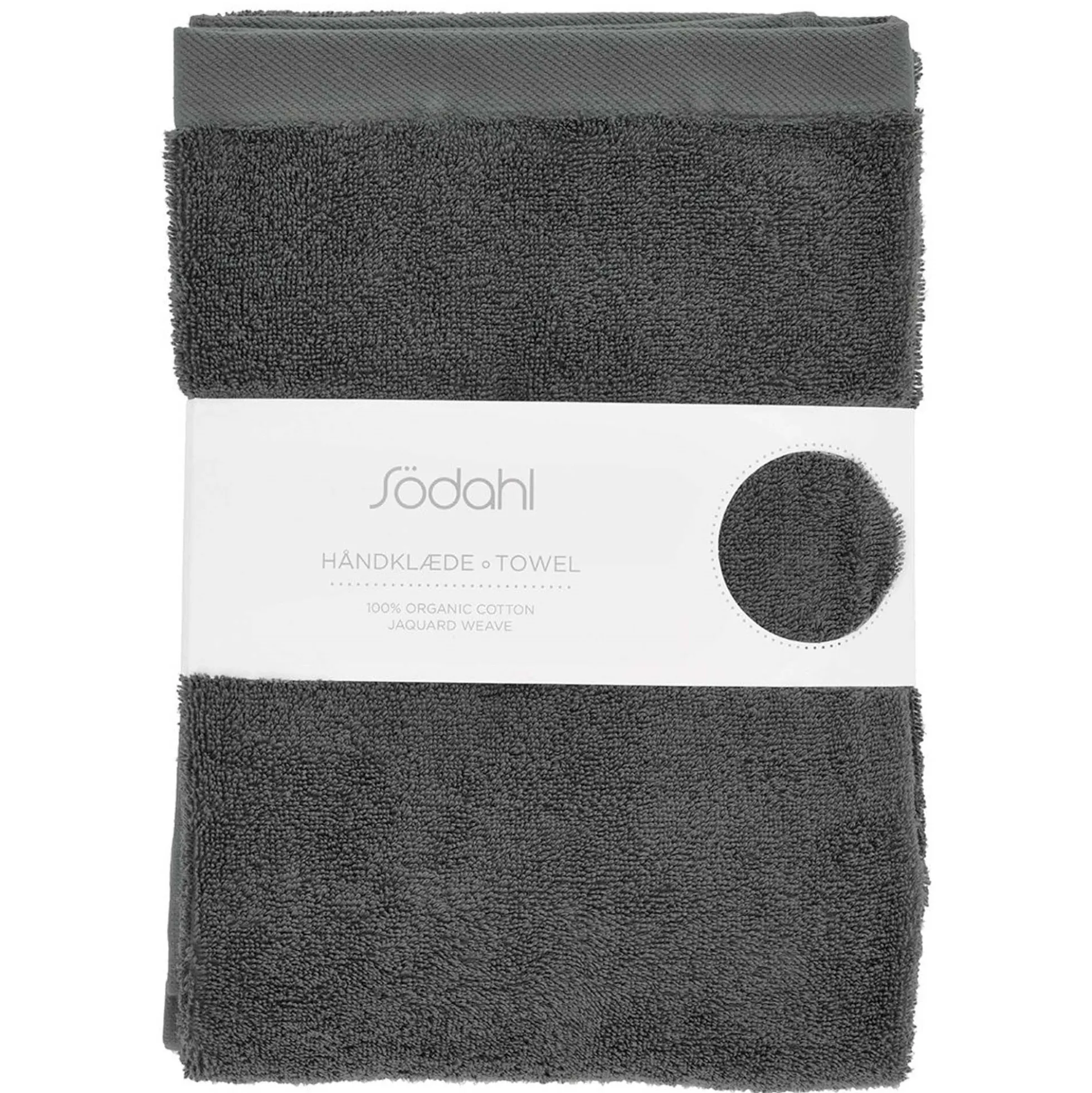 Økologisk håndklæde - 100% økologisk bomuld - Badehåndklæde grå70x140 cm - Södahl Organic Comfort - Ash