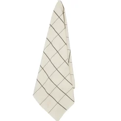 Økologisk håndklæde - 100% økologisk bomuld - Badehåndklæde 70x140 cm - Södahl Vista - Hvid ternet