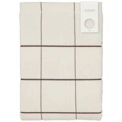 Økologisk håndklæde - 100% økologisk bomuld - Badehåndklæde 70x140 cm - Södahl Vista - Hvid ternet