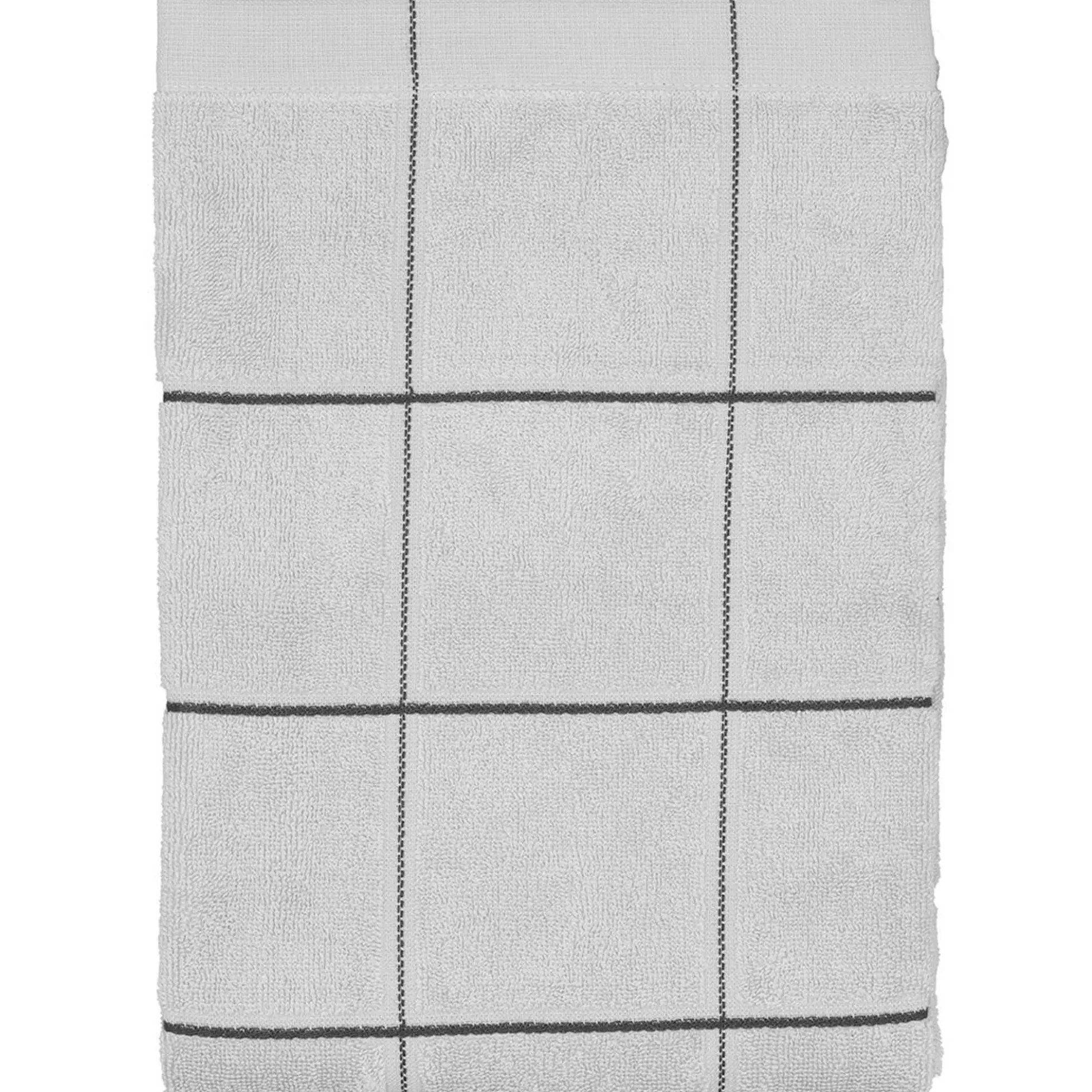 Økologisk håndklæde - 100% økologisk bomuld - Badehåndklæde 70x140 cm - Södahl Vista - Grå ternet