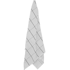 Økologisk håndklæde - 100% økologisk bomuld - Badehåndklæde 70x140 cm - Södahl Vista - Grå ternet