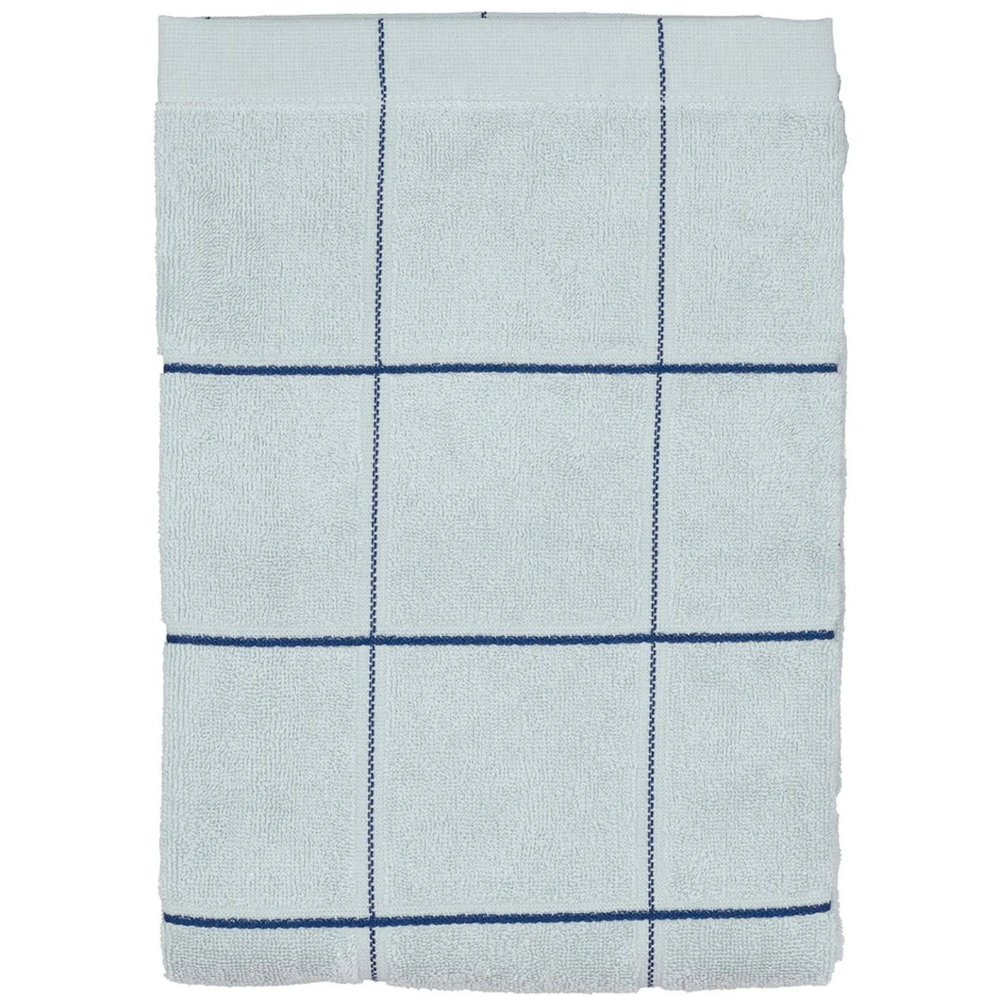 Økologisk håndklæde - 100% økologisk bomuld - Badehåndklæde 70x140 cm - Södahl Vista - Blå ternet