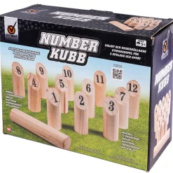 Kubb med tal - Underholdende spil for 2