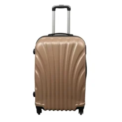Kuffert - Hardcase kuffert - Str. Medium - Guld musling - Eksklusiv rejsekuffert