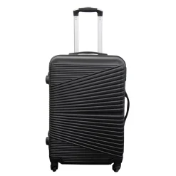 Kuffert tilbud - Hardcase - Str. Medium - Nordic sort - Smart rejsekuffert