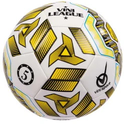 League fodbold - Kunstlæderfodbold - Str. 5 - Hvid/gul