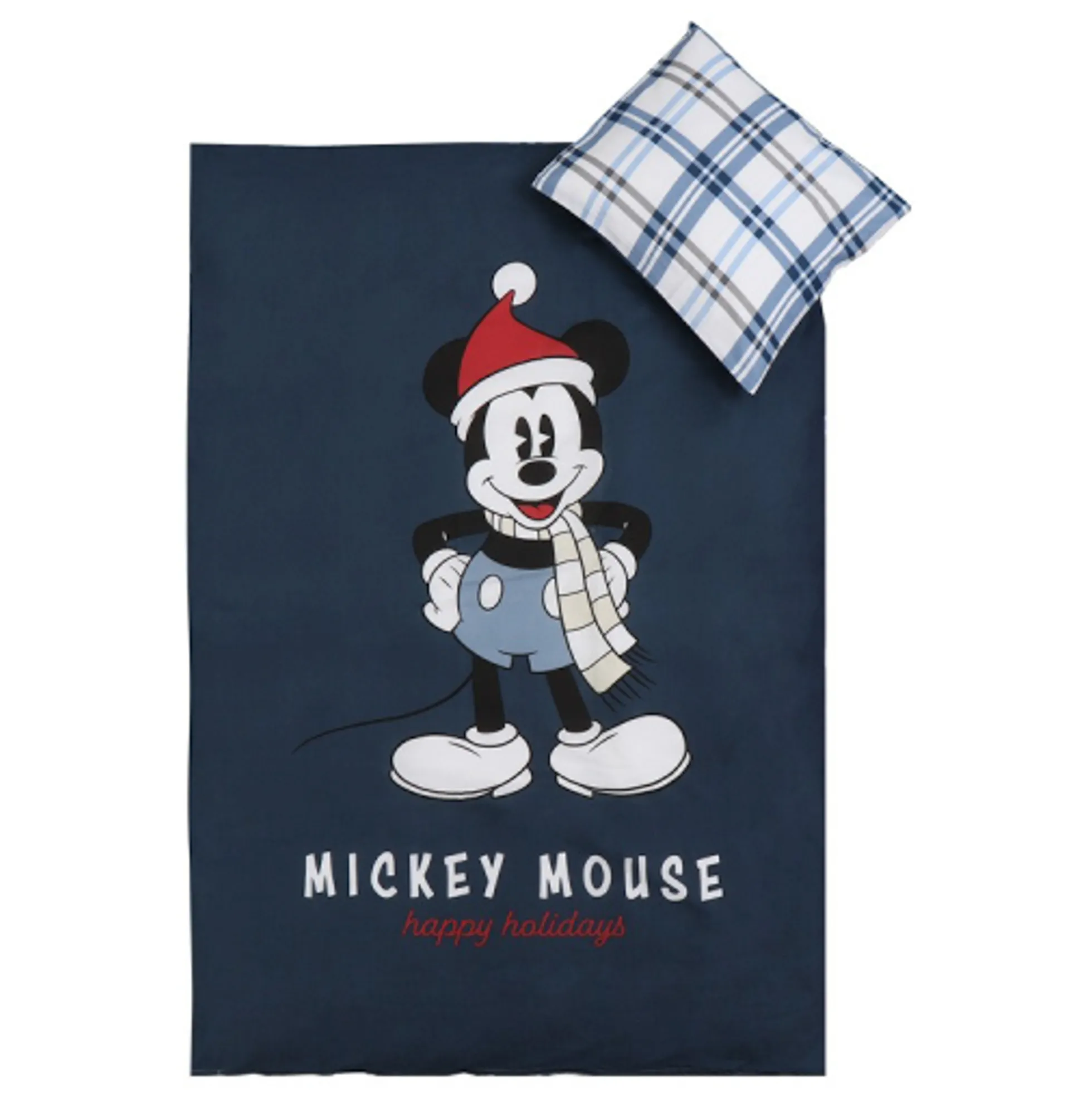 Mickey Mouse sengetøj - 100% bomuld - Junior sengetøj 100x140 cm - Julesengetøj