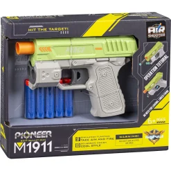 Pioneer Agent softbullet-pistol med skumpile - 5 skumpile - 16 cm