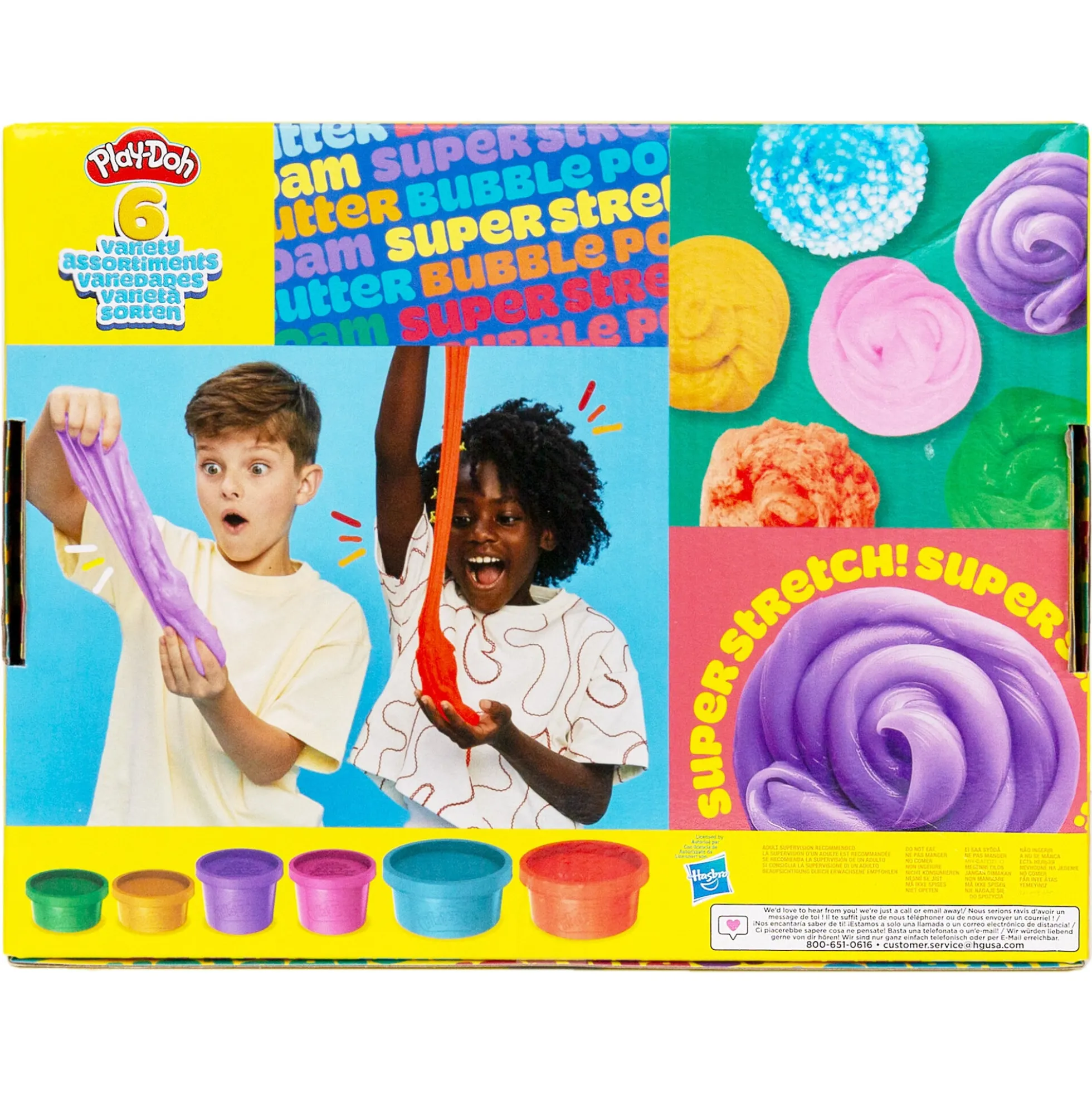 Play-Doh Mix & Play sansemasse - 6 bøtter