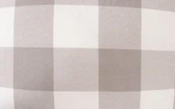 Pudebetræk 60x63 cm - Bomulds flonel - Grå og hvide tern