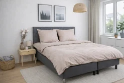 Pudebetræk 60x63 cm - Bomulds flonel - Grey Melange