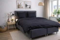 Pudebetræk 50x150 cm - 100% Bomuldssatin - Multipude - Sort jacquardvævet
