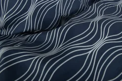 Pudebetræk 60x63 cm - Microfiber - Blåt wave print