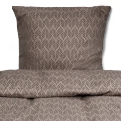 Pudebetræk 60x63 cm - Microfiber - Brunt mønster