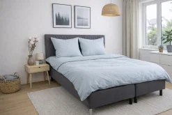 Pudebetræk 60x63 cm - Microfiber - Ensfarvet lyseblå