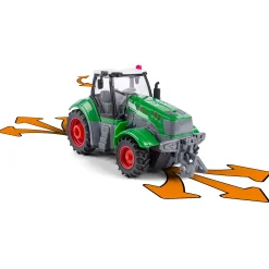 Radiostyret traktor med anhænger - 41 cm - Grøn