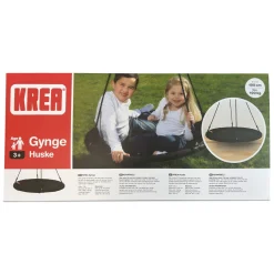 Rund sansegynge - Ø100 cm - Sort