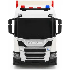 Scania lastbil med hænger og biler, lys og lyd - 41x9,5x15 cm