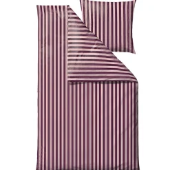 Sengetøj 140x220 cm - 100% bomuld - Södahl Flow - Lilla stribet